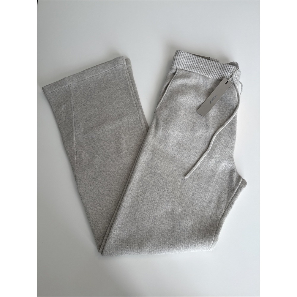 Hudson Men's Knit Joggers Oatmeal Sz L NWT Luxury Cashmere/Cotton